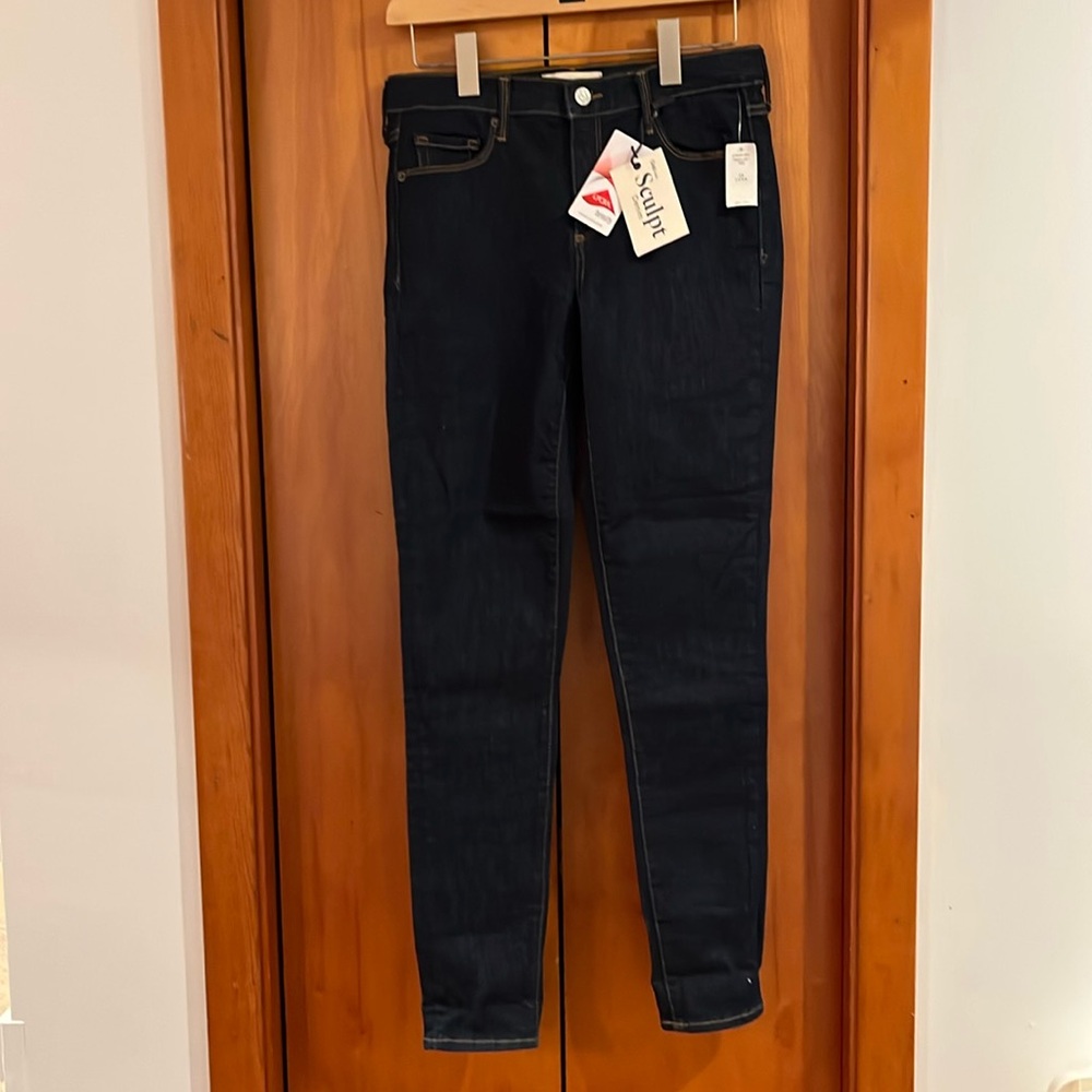 Gap 1969 Women's Jeans True Skinny Dark Wash size 29 Long Sculpt Denim